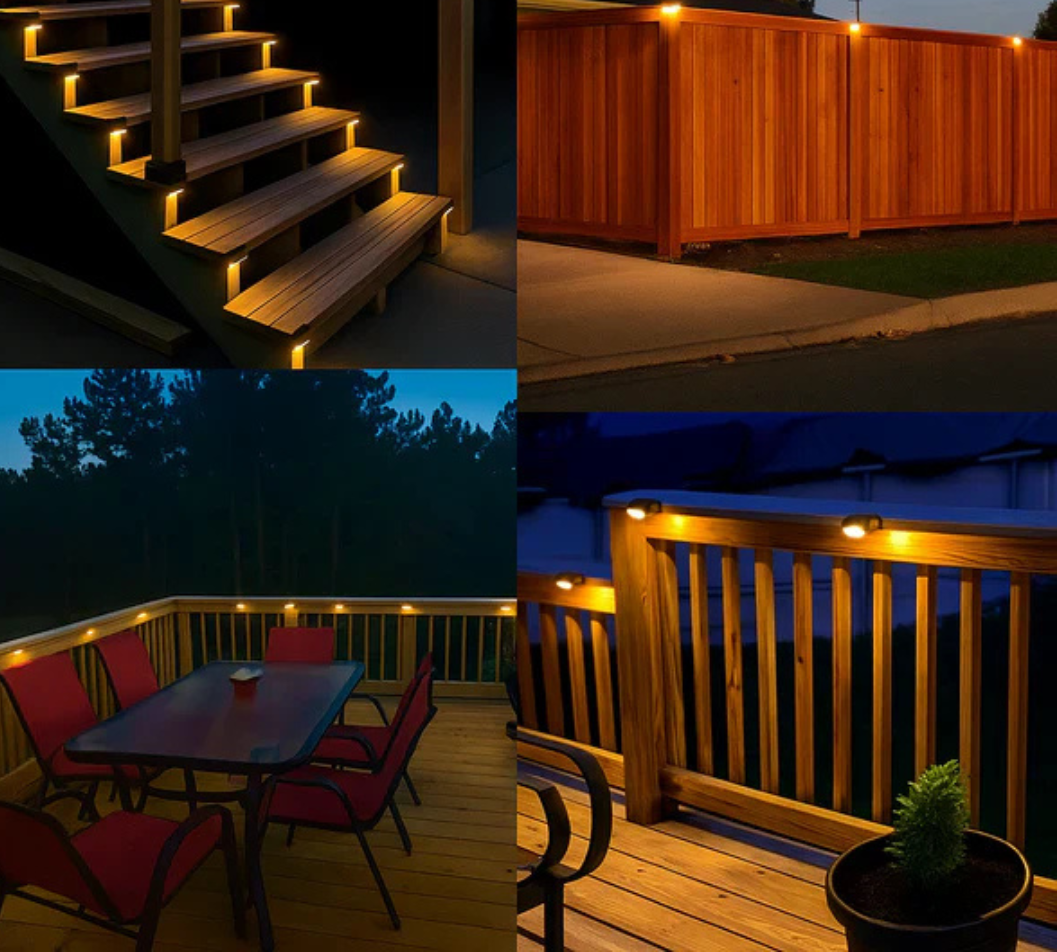 Solar Fence Lights - Path and Stair Lamps for Outdoor Design
