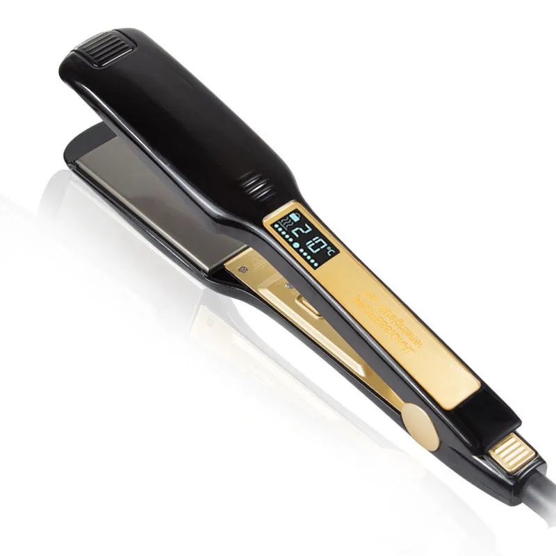 Titanium Flat Iron Curler with Digital Temperature Display