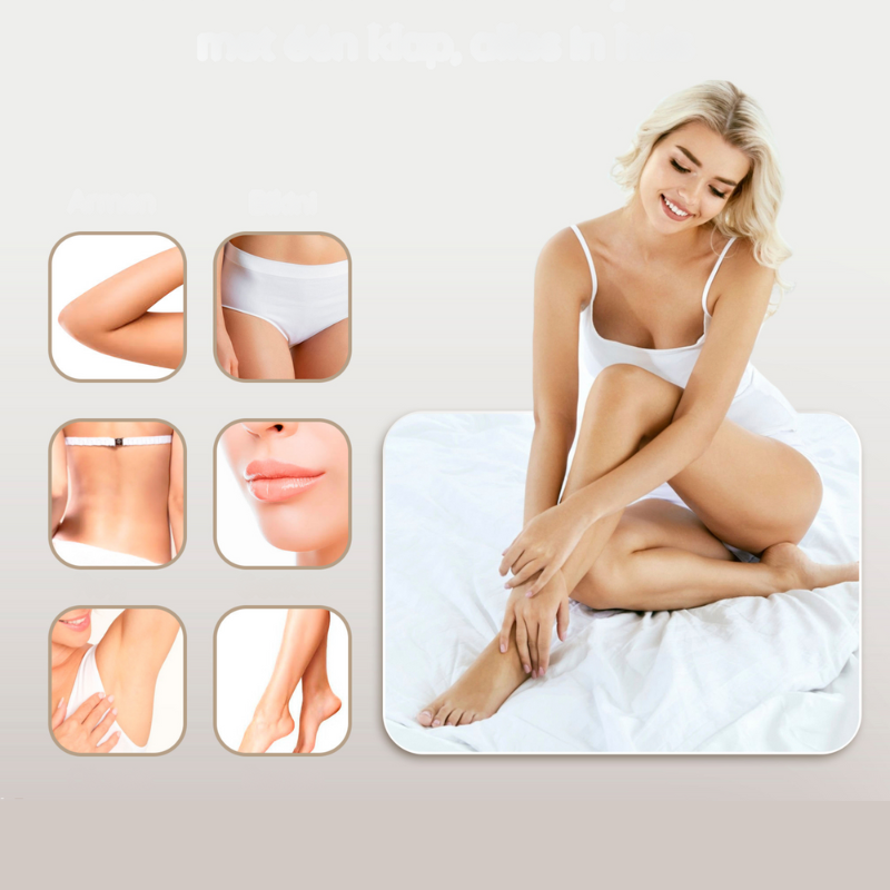 Electric Lady Shaver with Dual-Head Wet and Dry Use