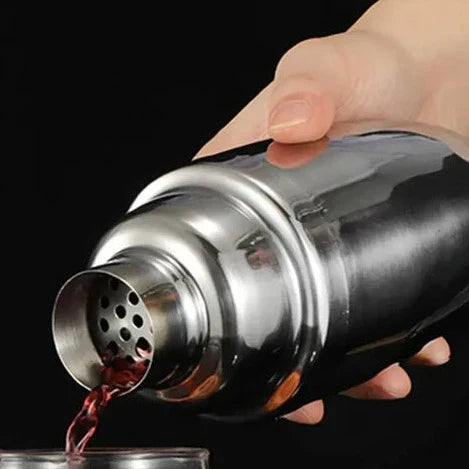 Metallic Cocktail Bar Tool Set with Complete Mixing Kit