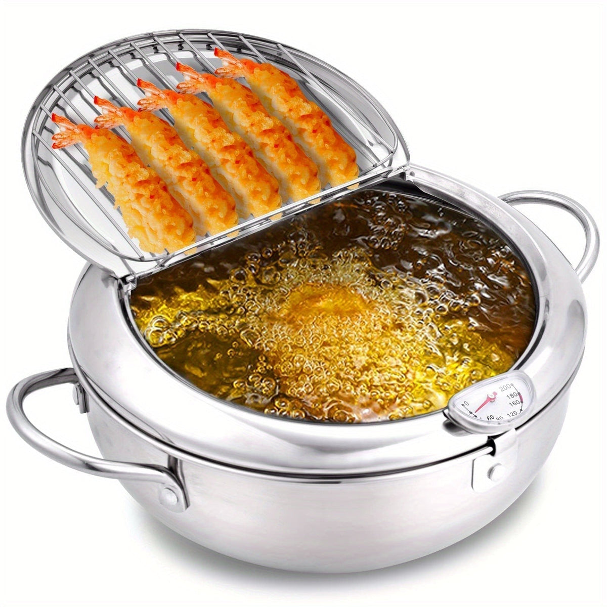 Stainless Steel Deep Fryer with Temperature Control
