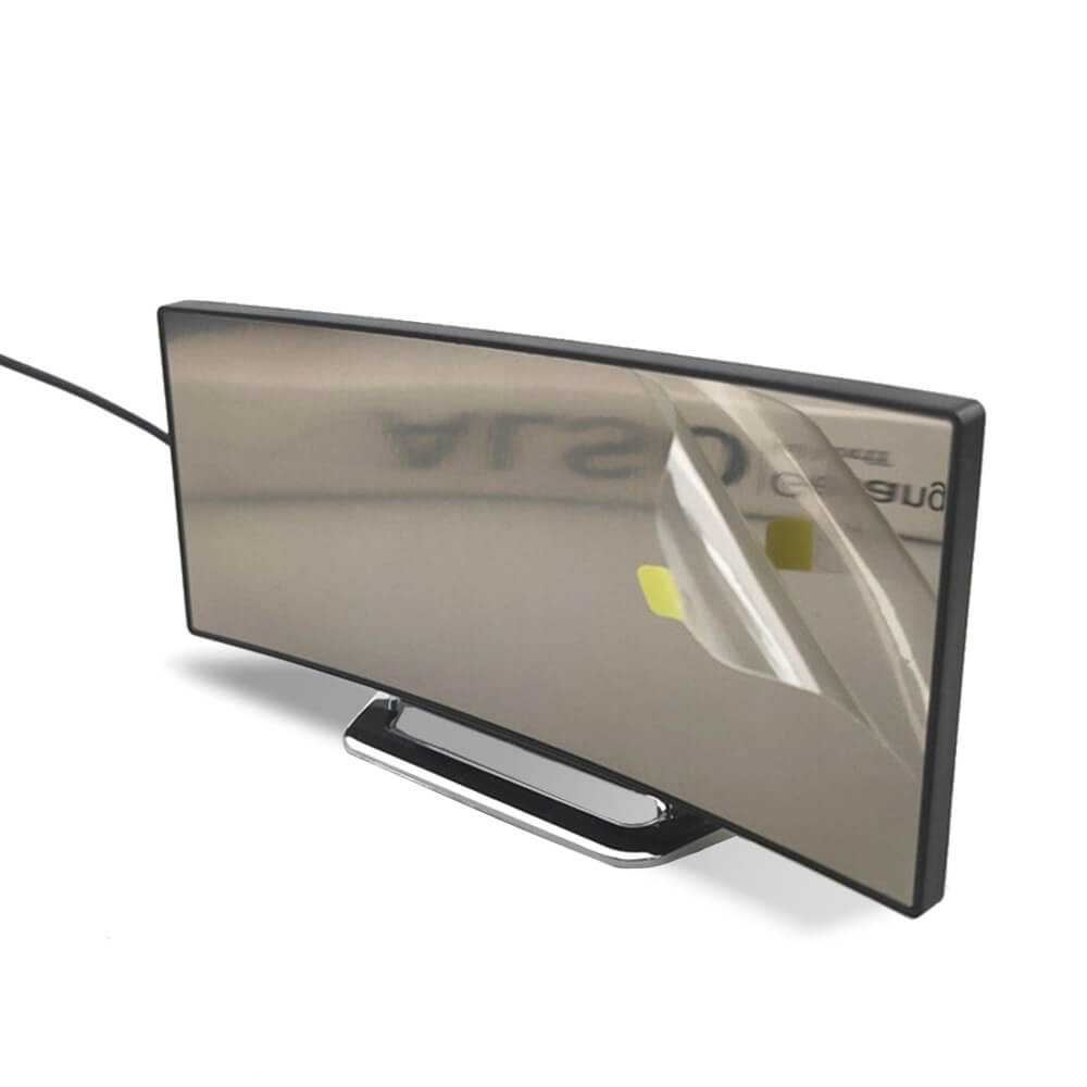 Curved LED Digital Alarm Clock with Desk Display