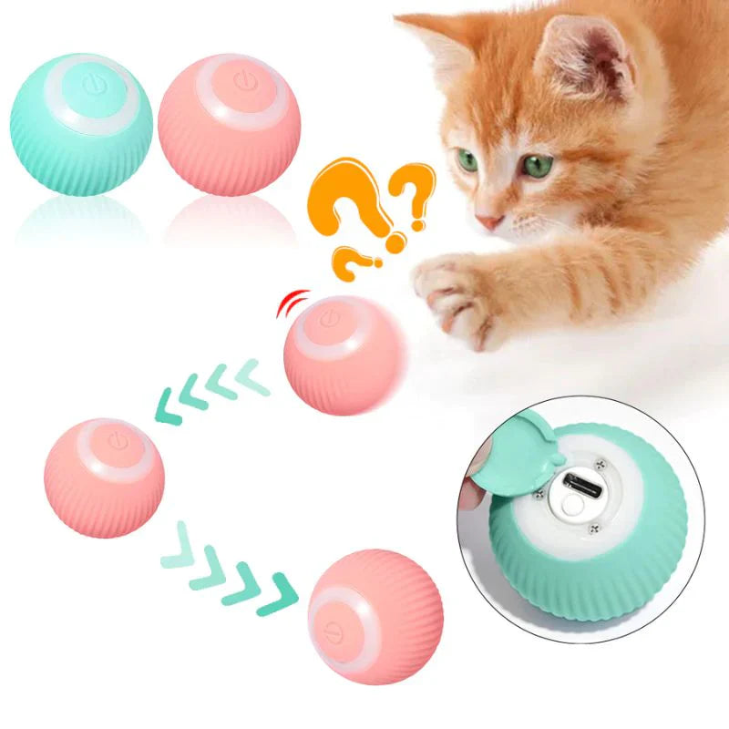 Interactive Rolling Ball Toy for Pets with Smart Motion