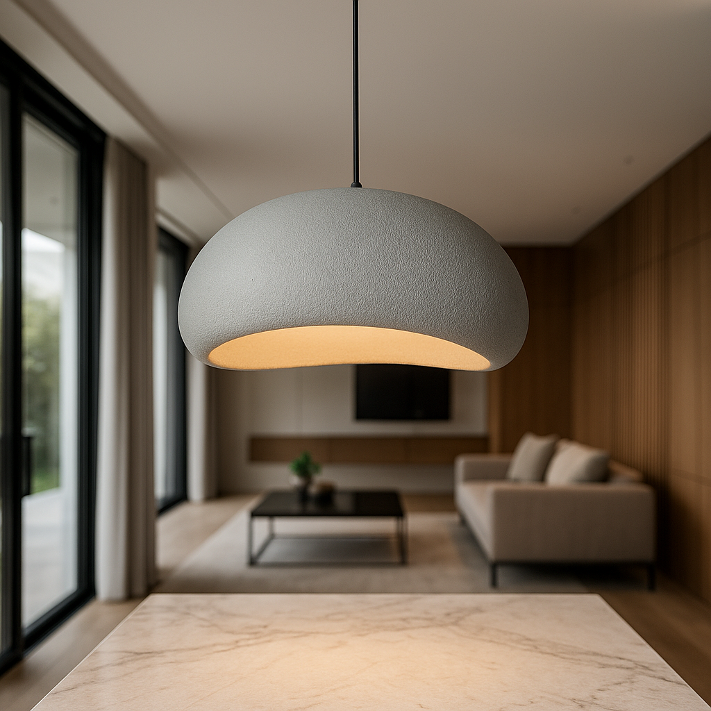 Nordic Pendant Lamp with Wabi Sabi Hanging Design