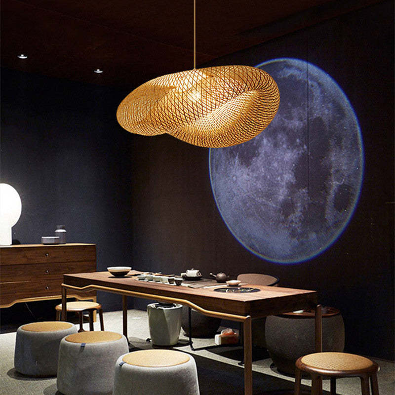 Bamboo Globe Pendant Lamp - Decorative Dining