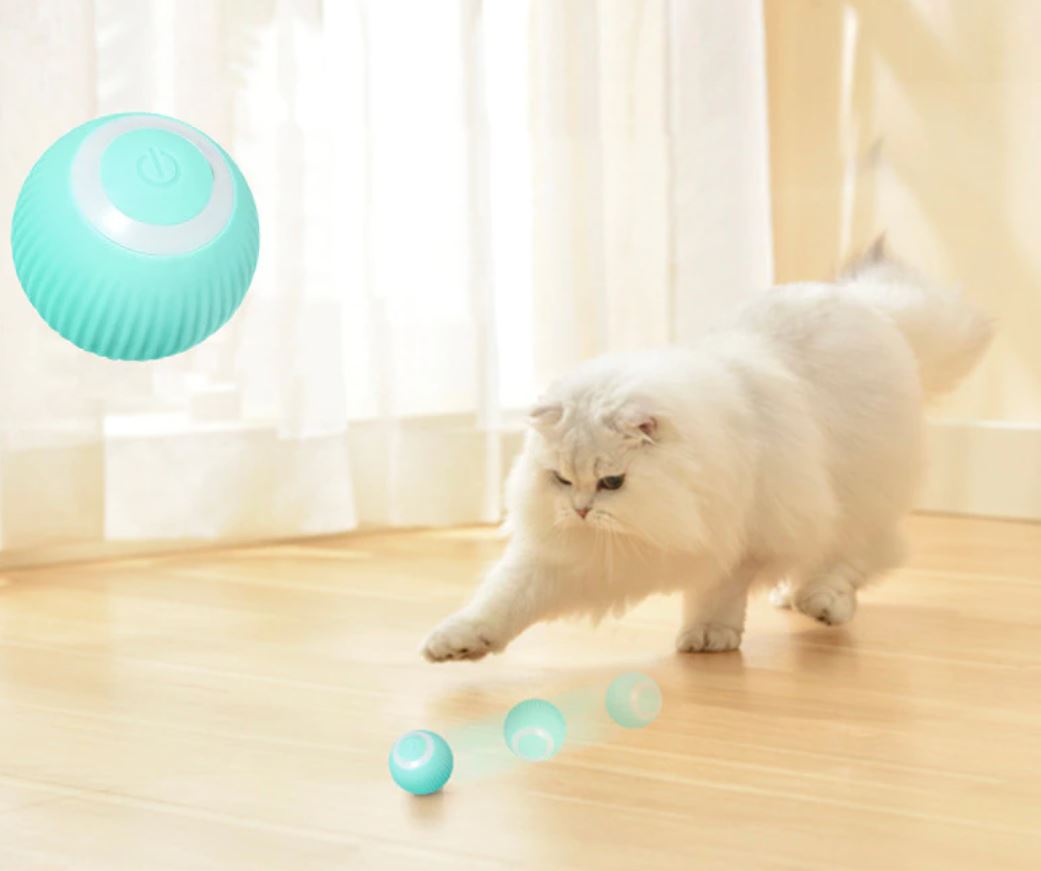 Interactive Rolling Ball Toy for Pets with Smart Motion