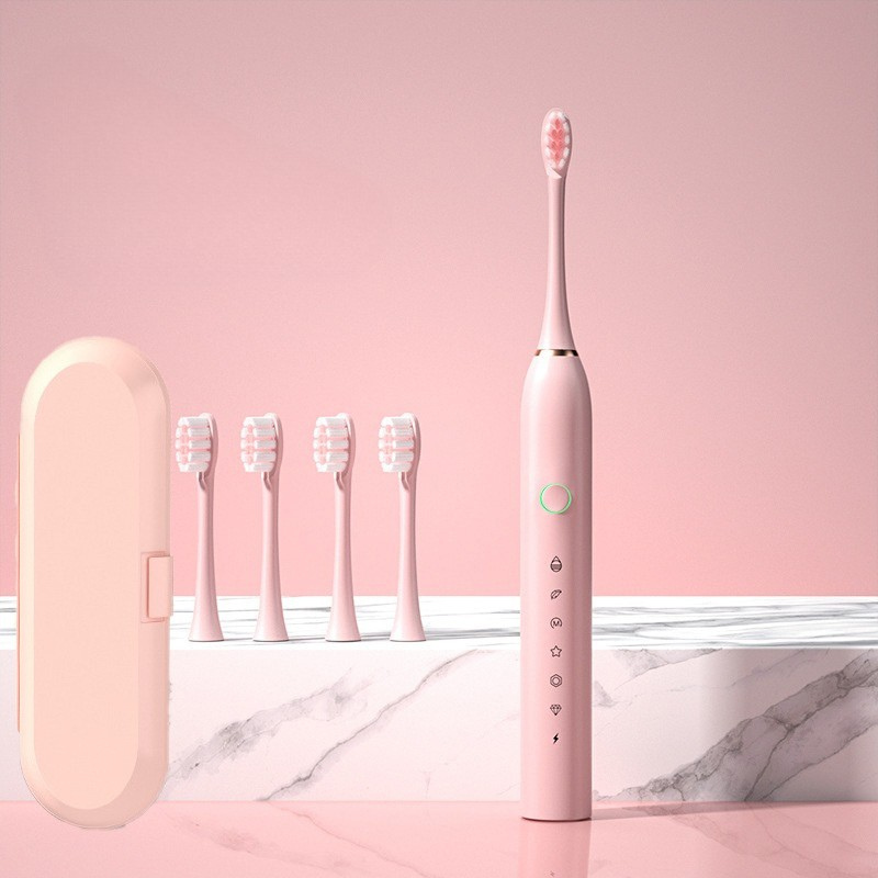 Rechargeable Electric Toothbrush with Multiple Brush Heads