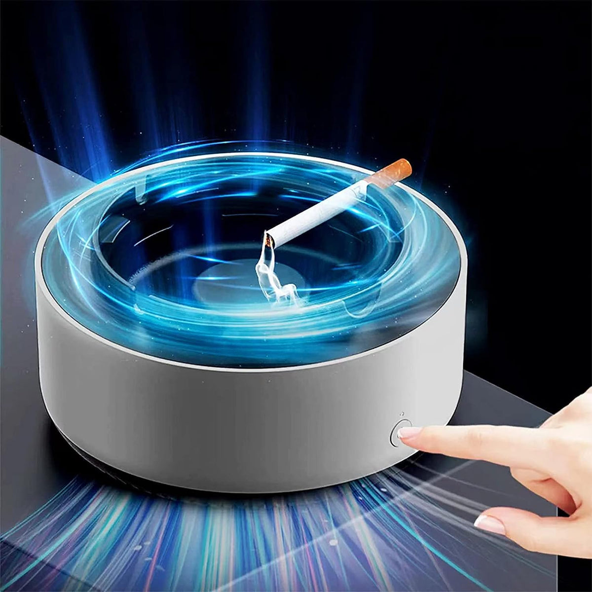 Smart Air Purifier Ashtray with Smoke Filtration