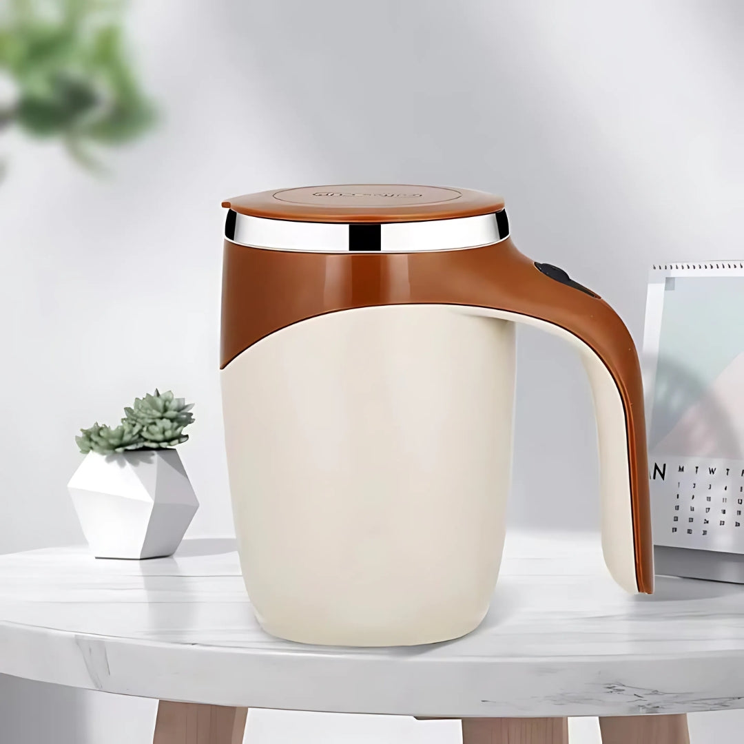 Self-Stirring Mug with One-Button Operation