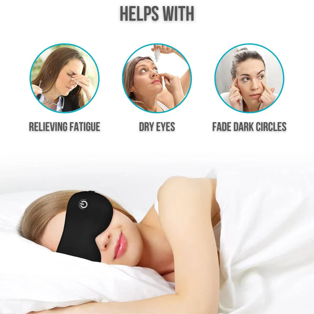 Wireless Heated Eye Mask with Soothing Warm Massage