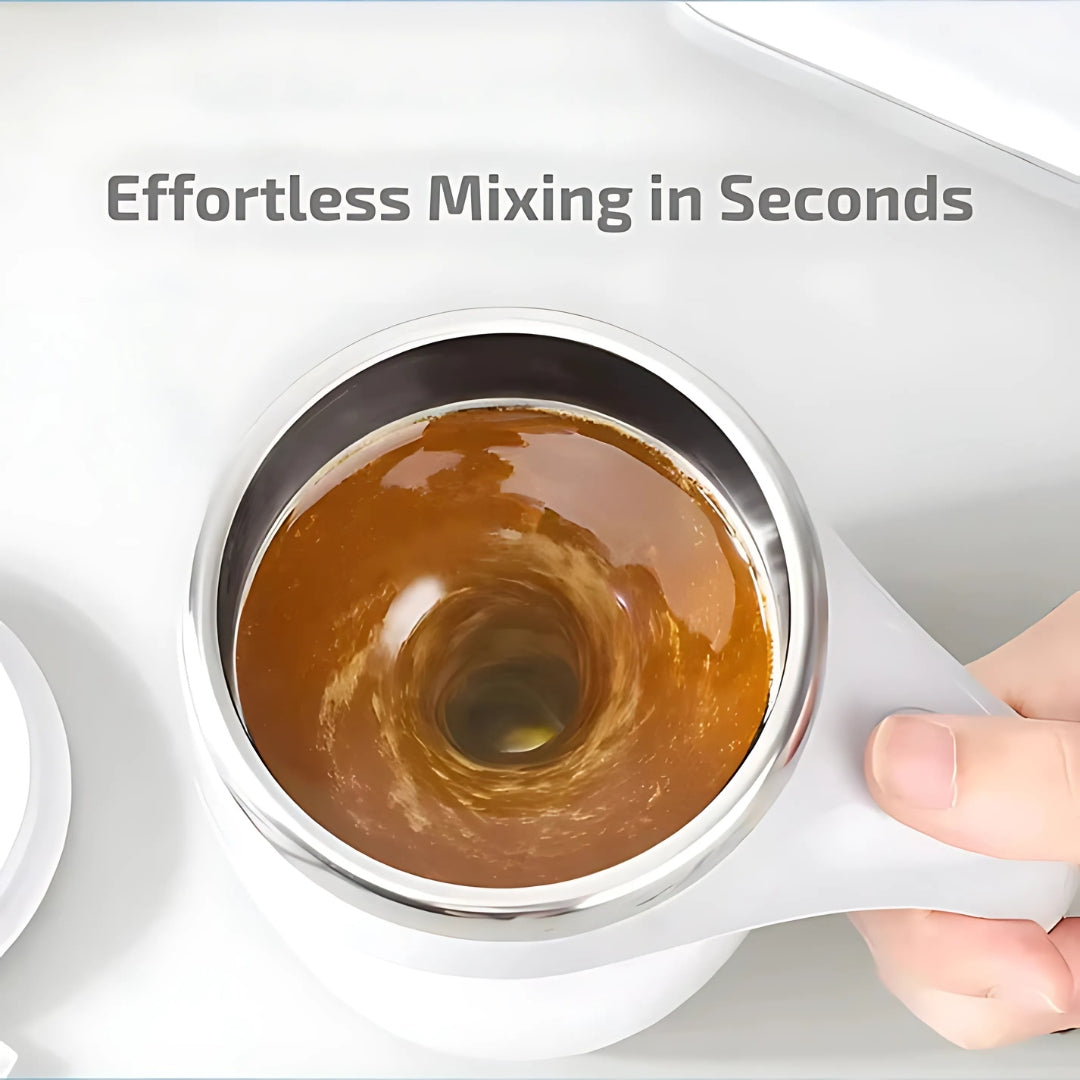 Self-Stirring Mug with One-Button Operation