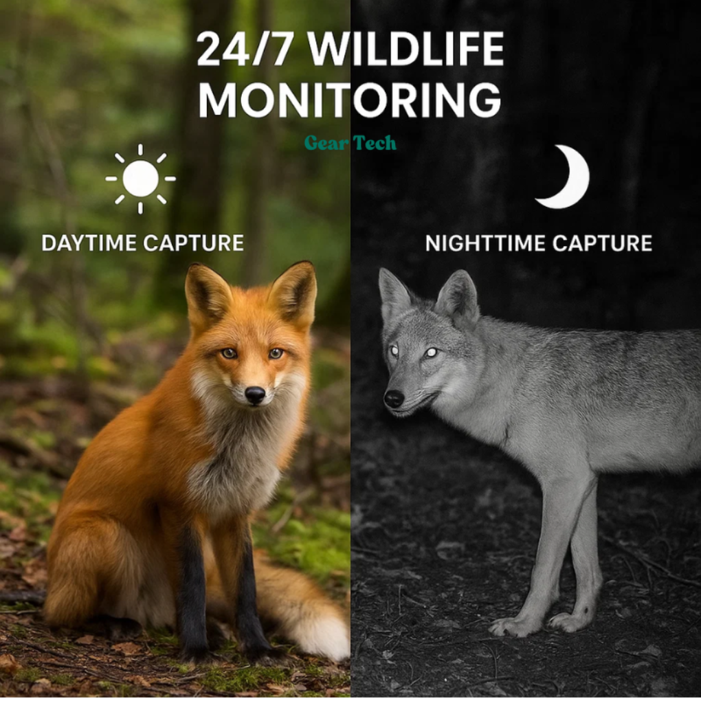 Night Vision Wildlife Camera for Outdoor Animal Monitoring