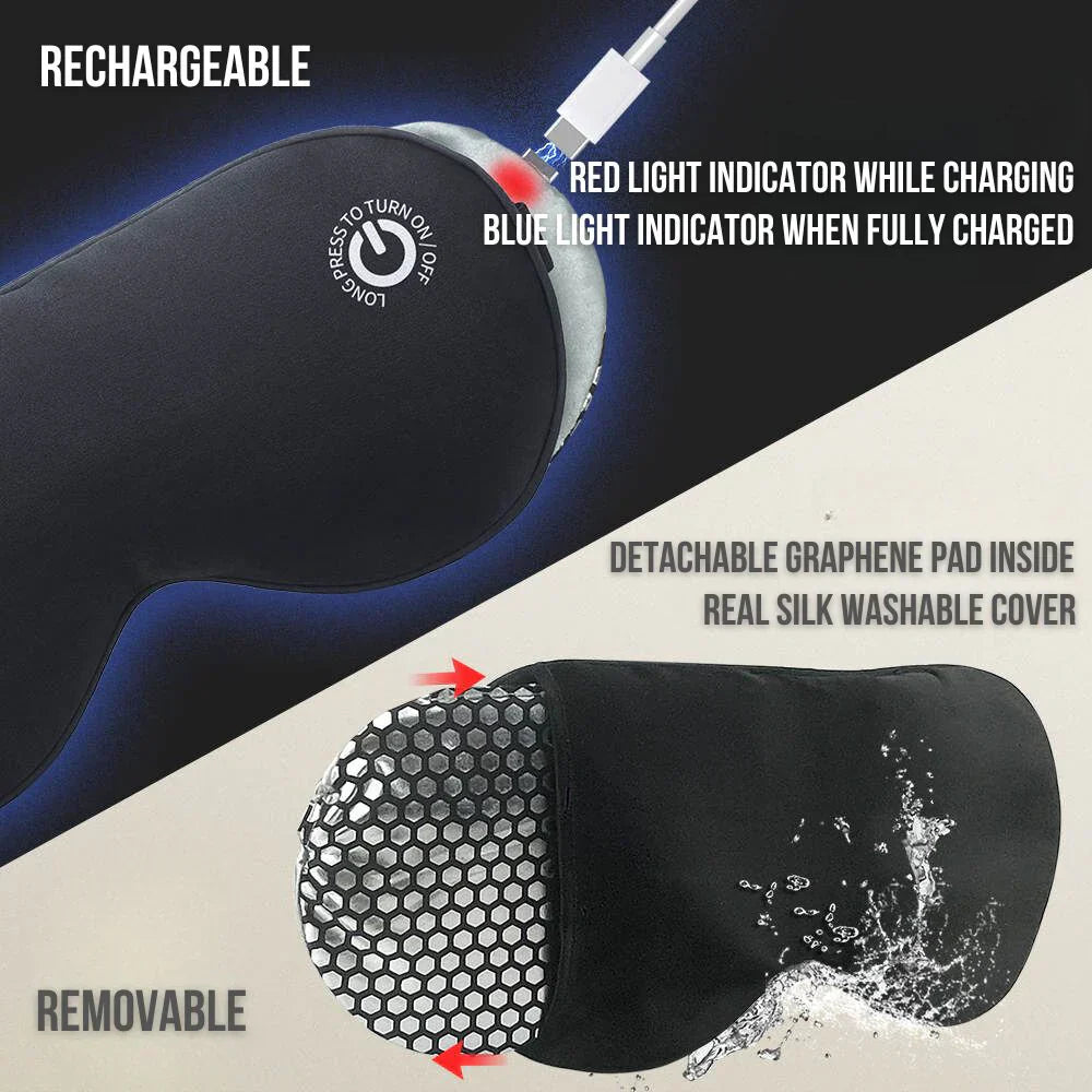 Wireless Heated Eye Mask with Soothing Warm Massage