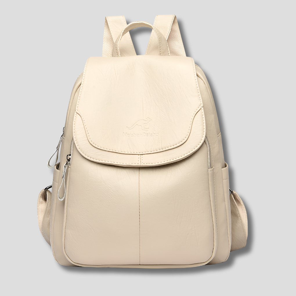 Stylish Anti-Theft Leather Backpack for Women