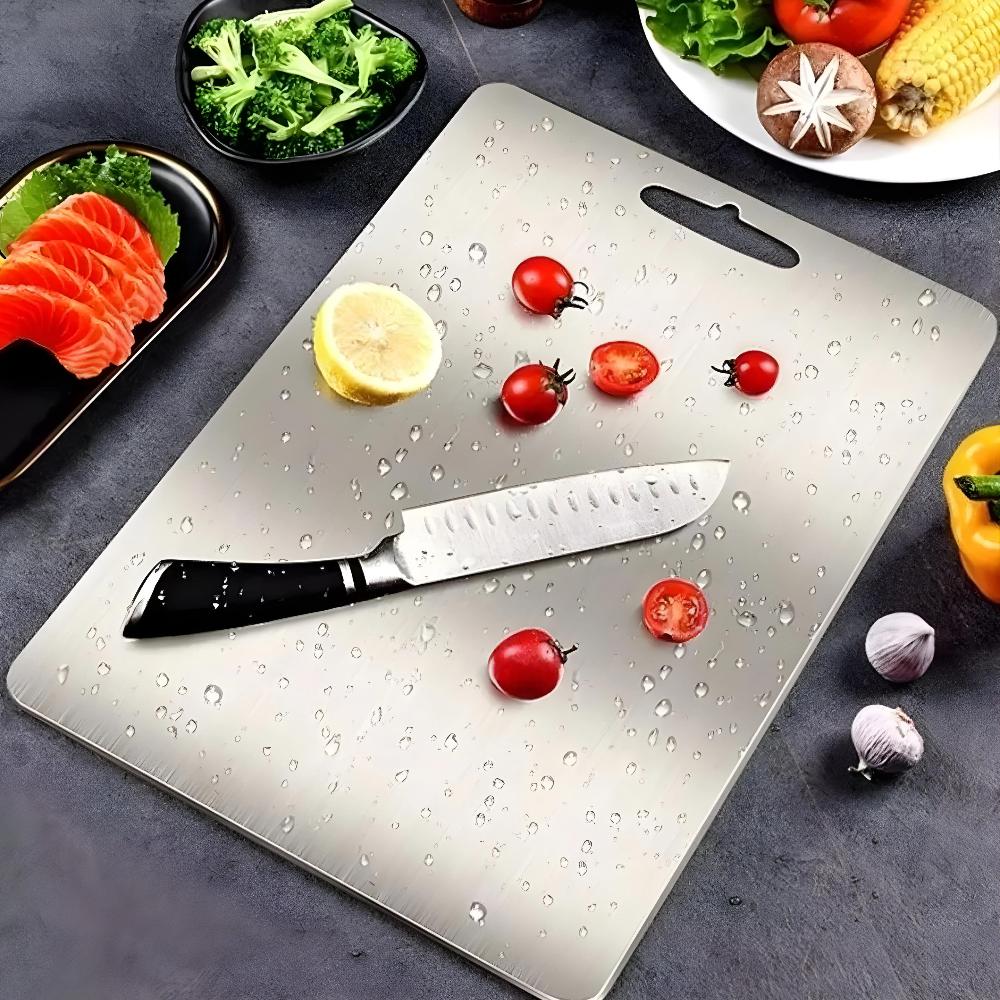 Stainless Steel Cutting Board for Hygienic Food Prep