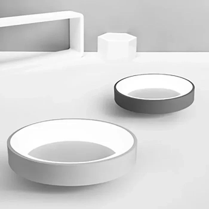 Round Scandinavian LED Ceiling Light with Modern Finish