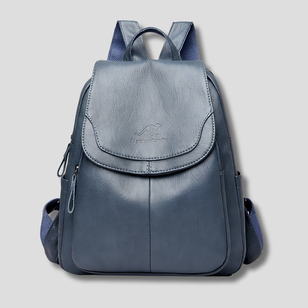 Stylish Anti-Theft Leather Backpack for Women