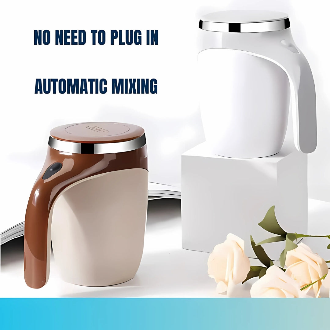 Self-Stirring Mug with One-Button Operation