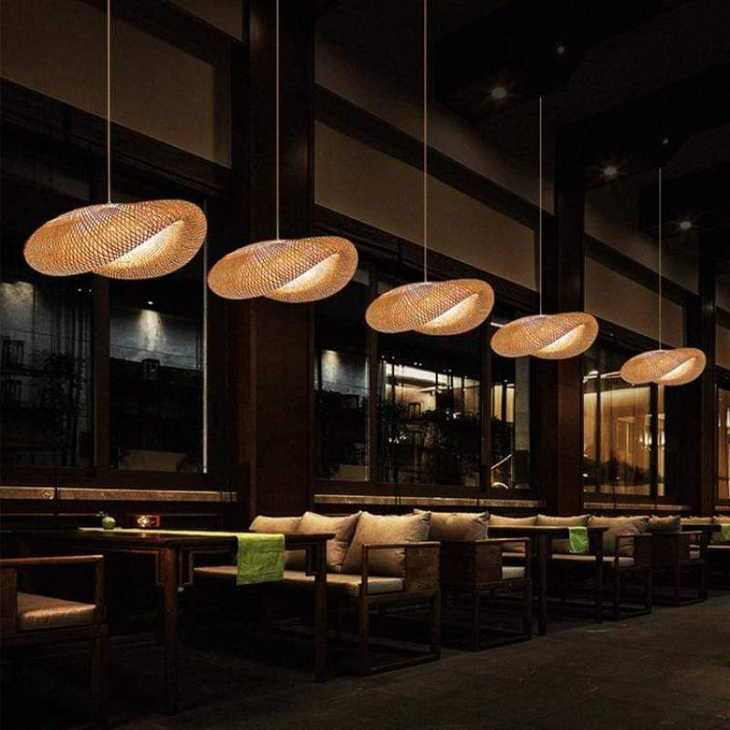 Bamboo Globe Pendant Lamp - Decorative Dining