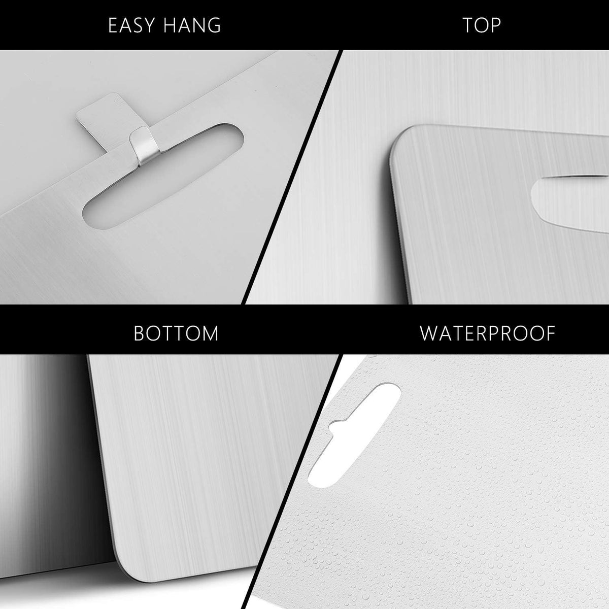 Stainless Steel Cutting Board with Handle