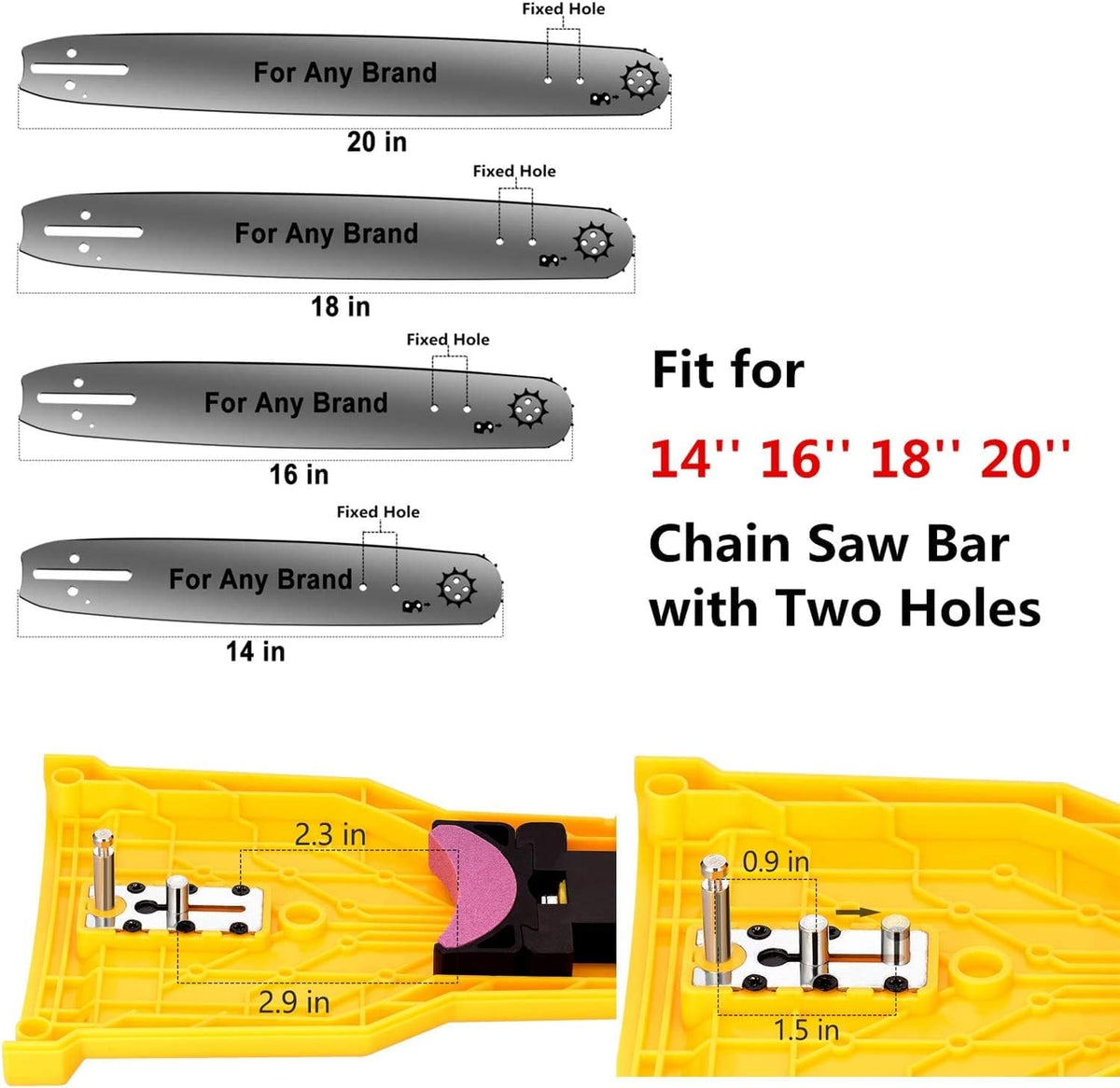 Chainsaw Teeth Sharpener with Angle Guide