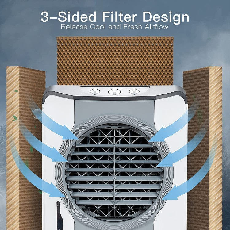 Industrial 4-in-1 Evaporative Air Cooler with 45L Tank