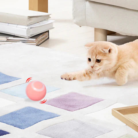Interactive Rolling Ball Toy for Pets with Smart Motion