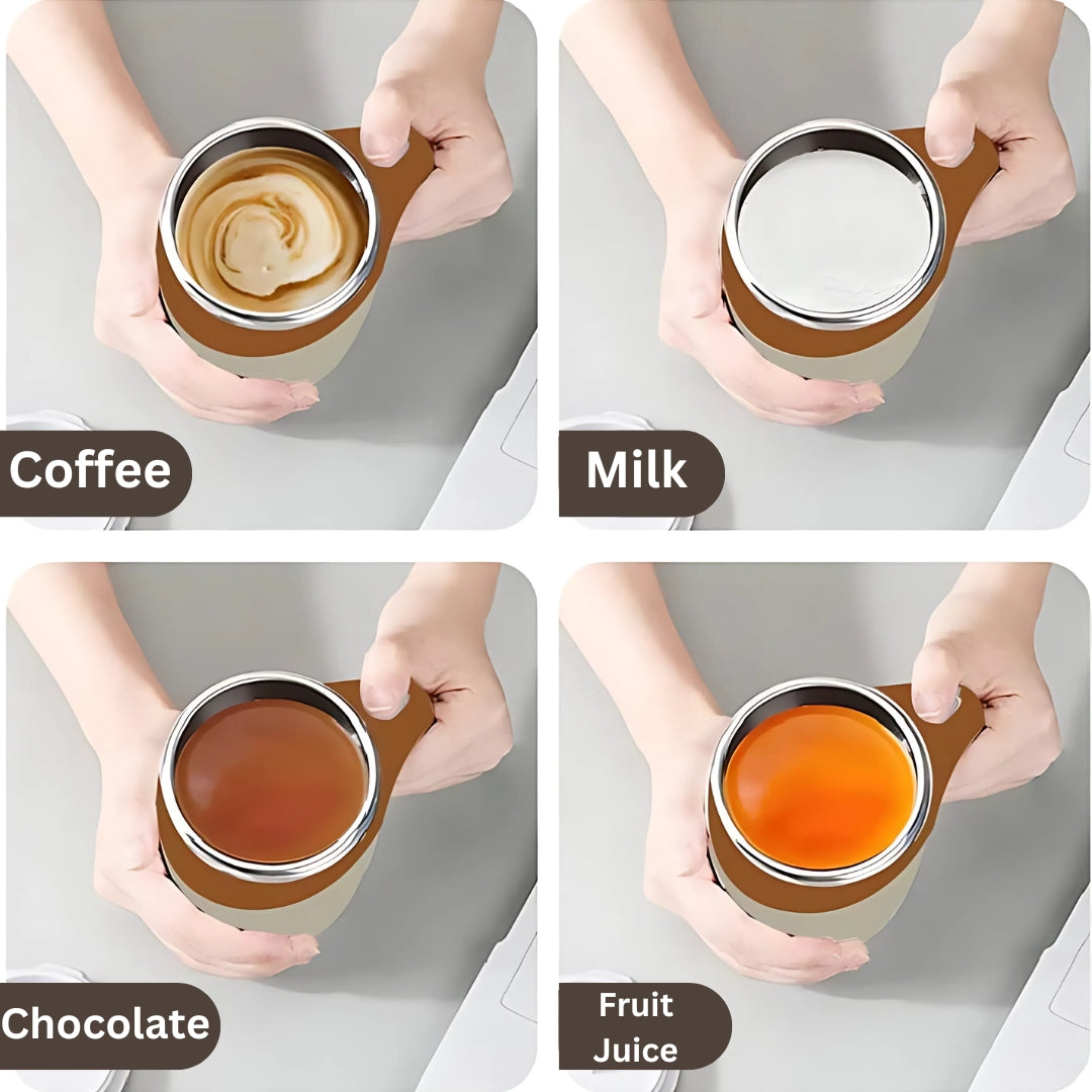 Self-Stirring Mug with One-Button Operation