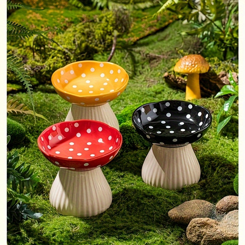 Decorative Resin Mushroom Bowl for Pet's Food