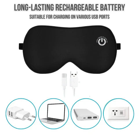 Wireless Heated Eye Mask with Soothing Warm Massage