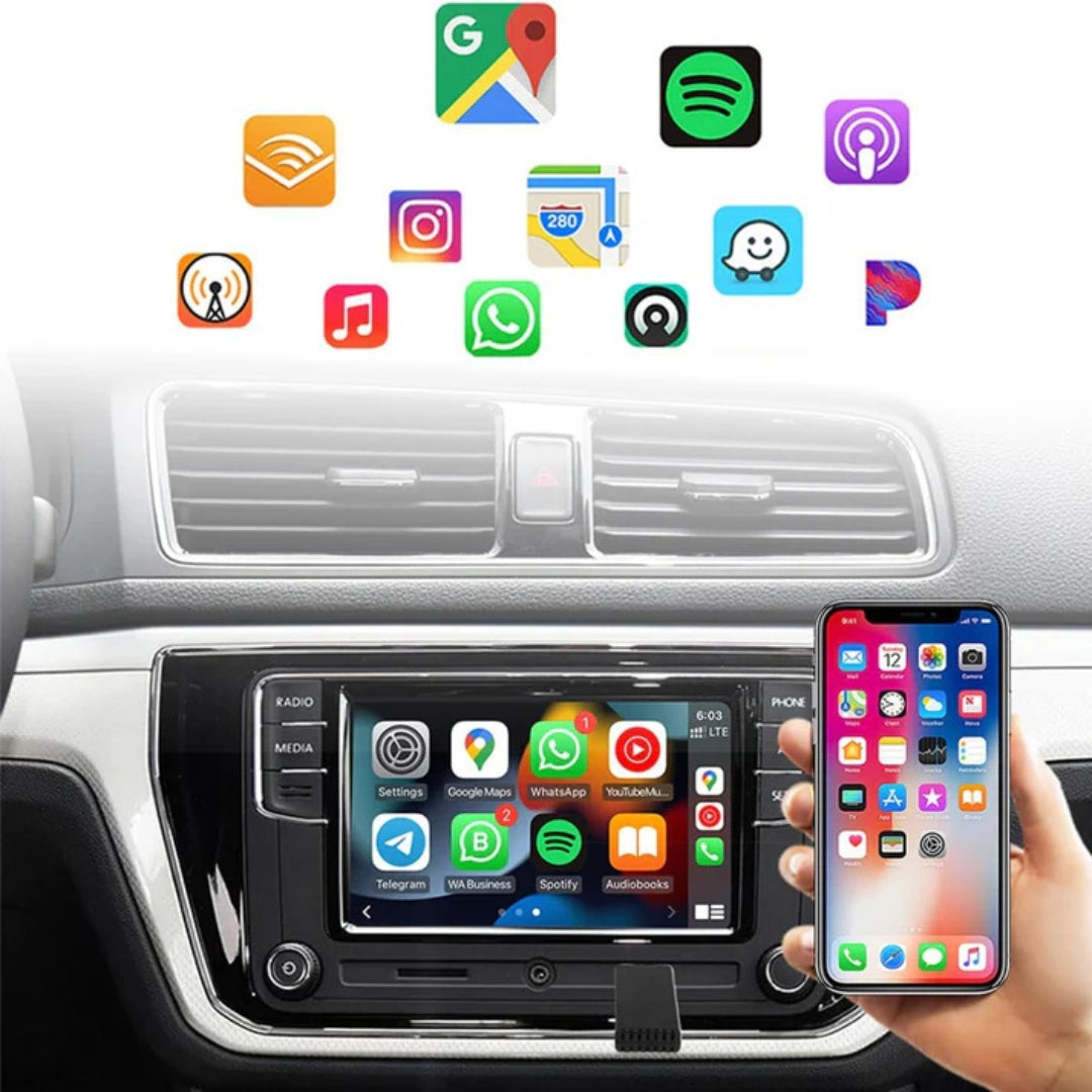 CarPlay USB-A and USB-C Adapter for Wireless Connection