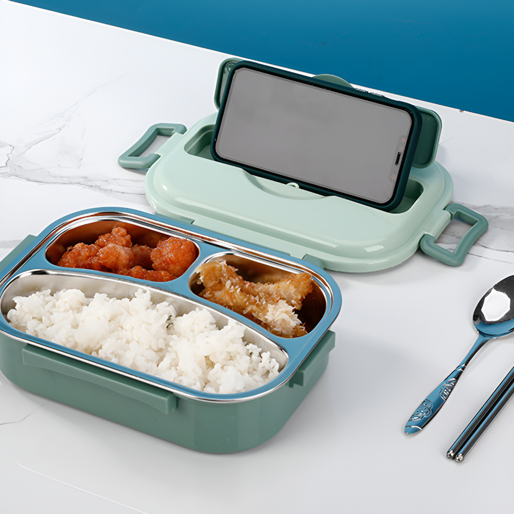 Thermal Lunch Box with Stainless Steel Construction