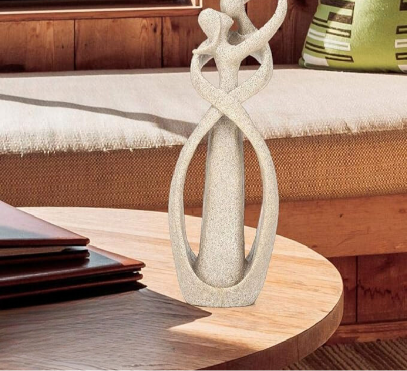 Eternal Embrace Sculpture - Abstract Home Decor