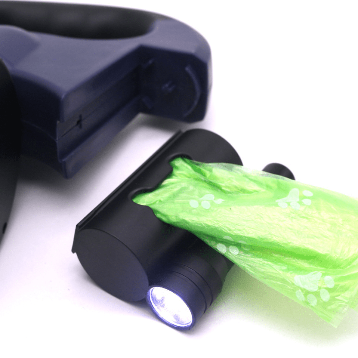 Dual Dog Leash with Tangle-Free Swivel and Flashlight