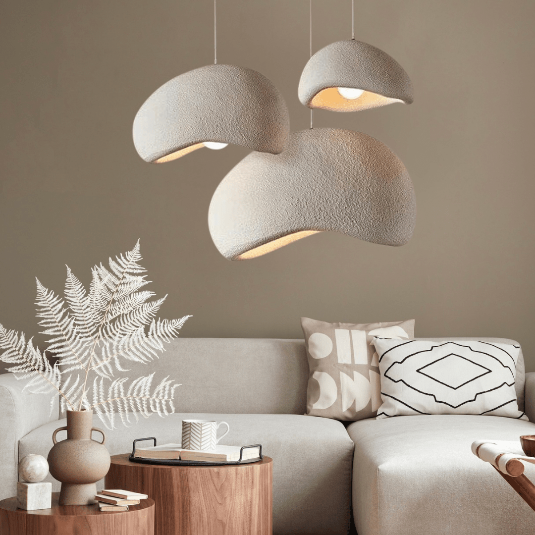 Nordic Pendant Lamp with Wabi Sabi Hanging Design