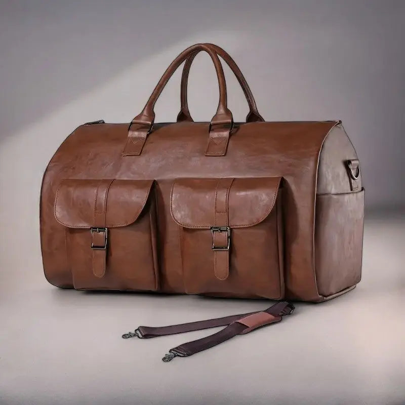 Leather Duffle Bag for Travel with Handles