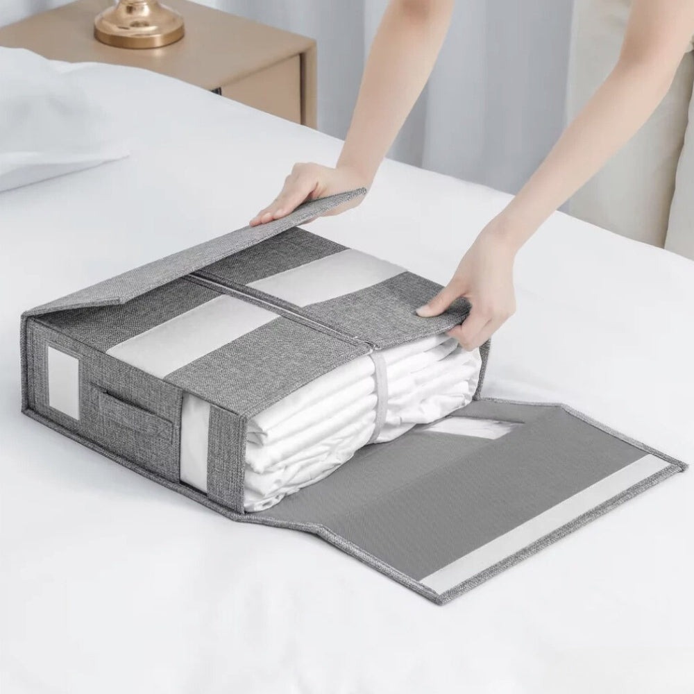 Foldable Bedding Organizer with Anti Wrinkle Storage Design