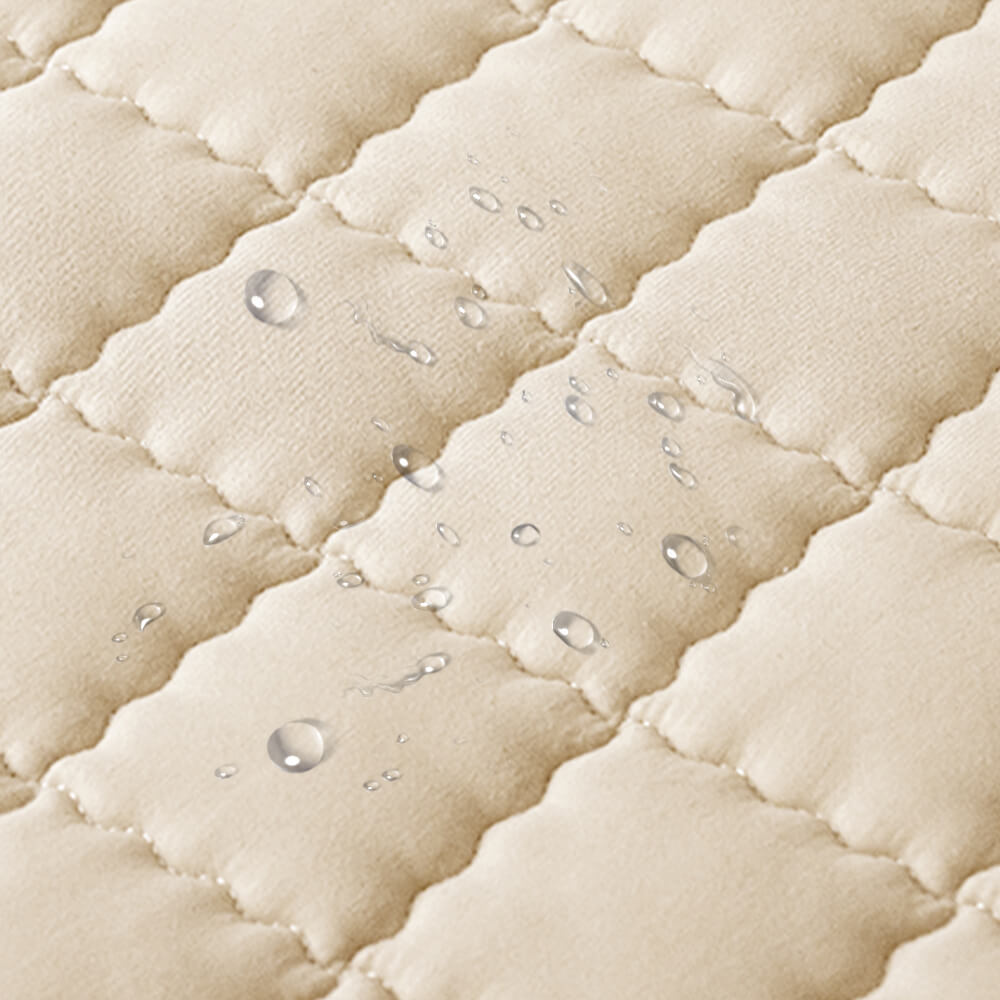 Waterproof Quilted Thick Bedsheet with Elastic Edges