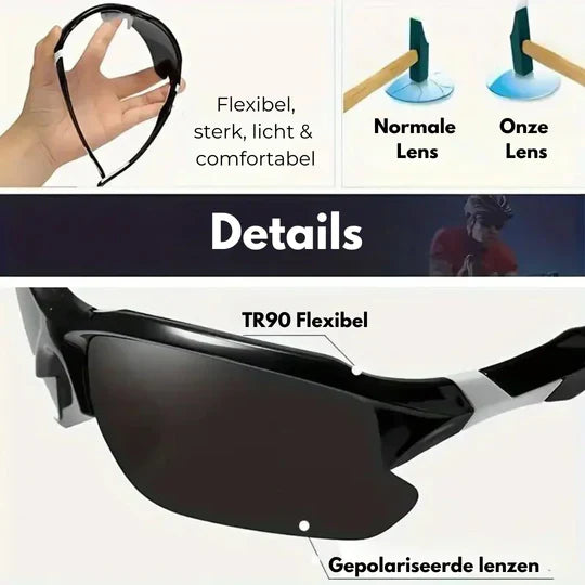 Polarized Sports Sunglasses for Clear Vision