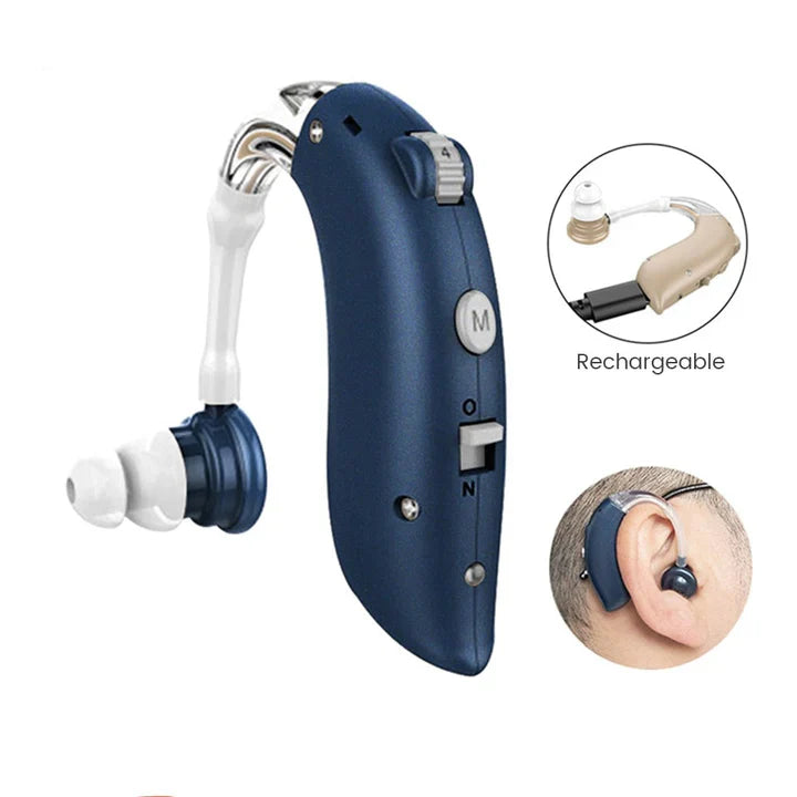 Rechargeable Universal Hearing Aid with App Support