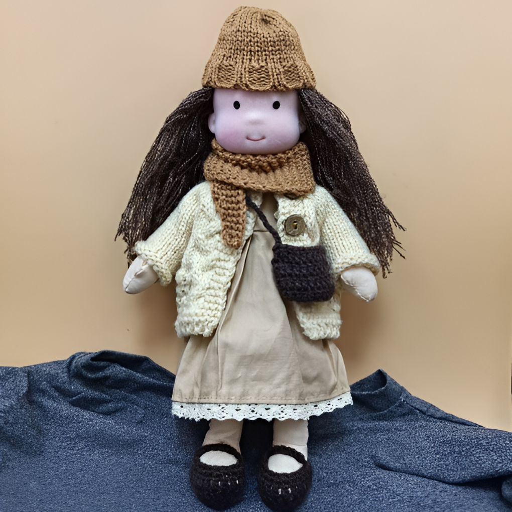 Handmade Waldorf Cuddly Doll for Kids