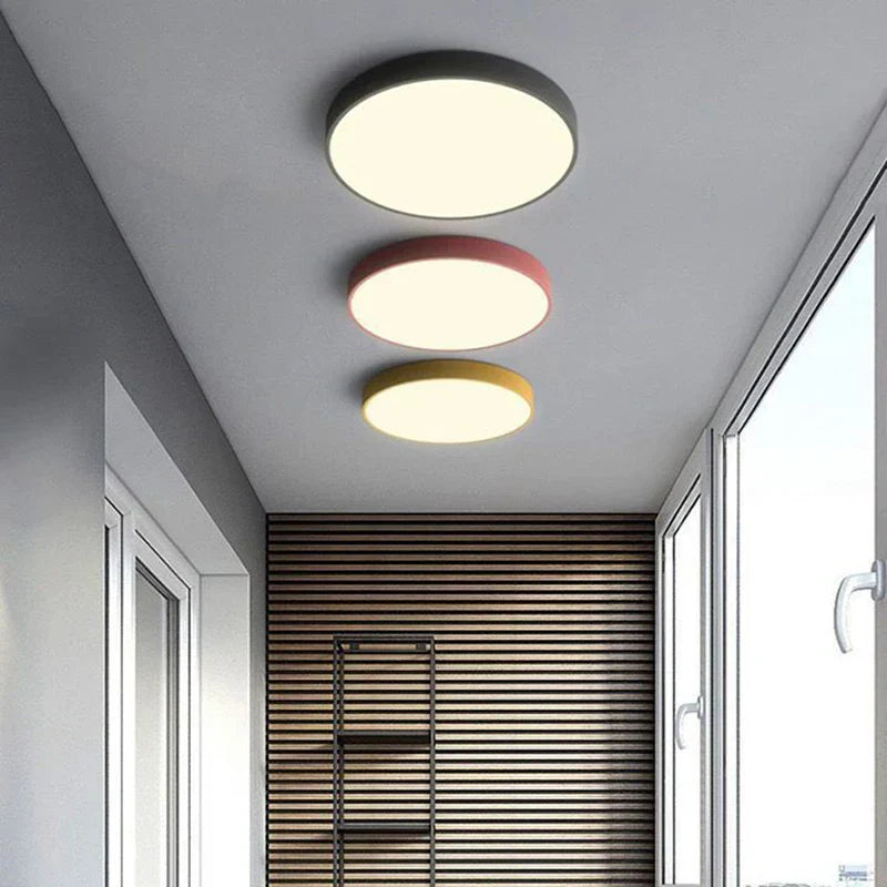 Circular Colorful Ceiling Lamp for Home Decor