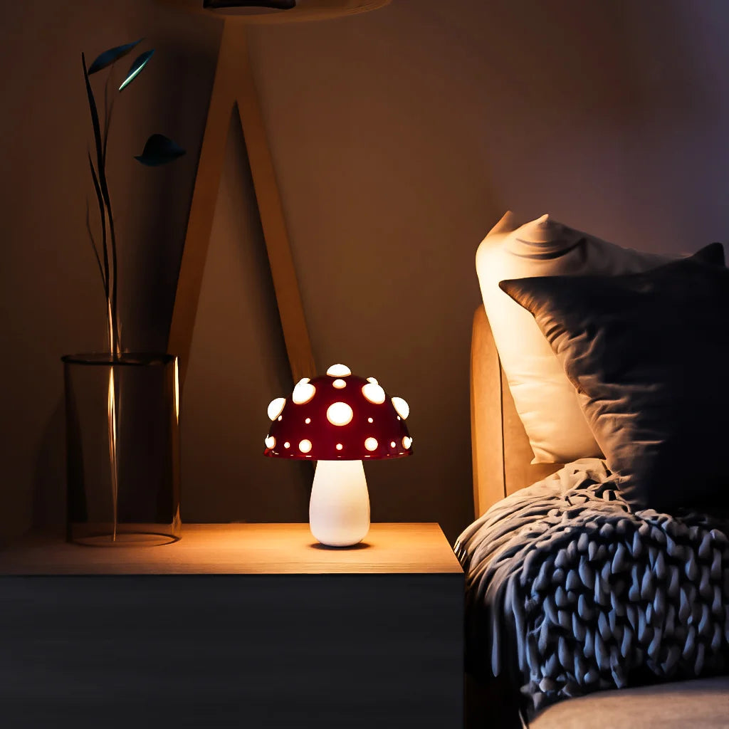 Mushroom Table Lamp for Warm Ambient Lighting