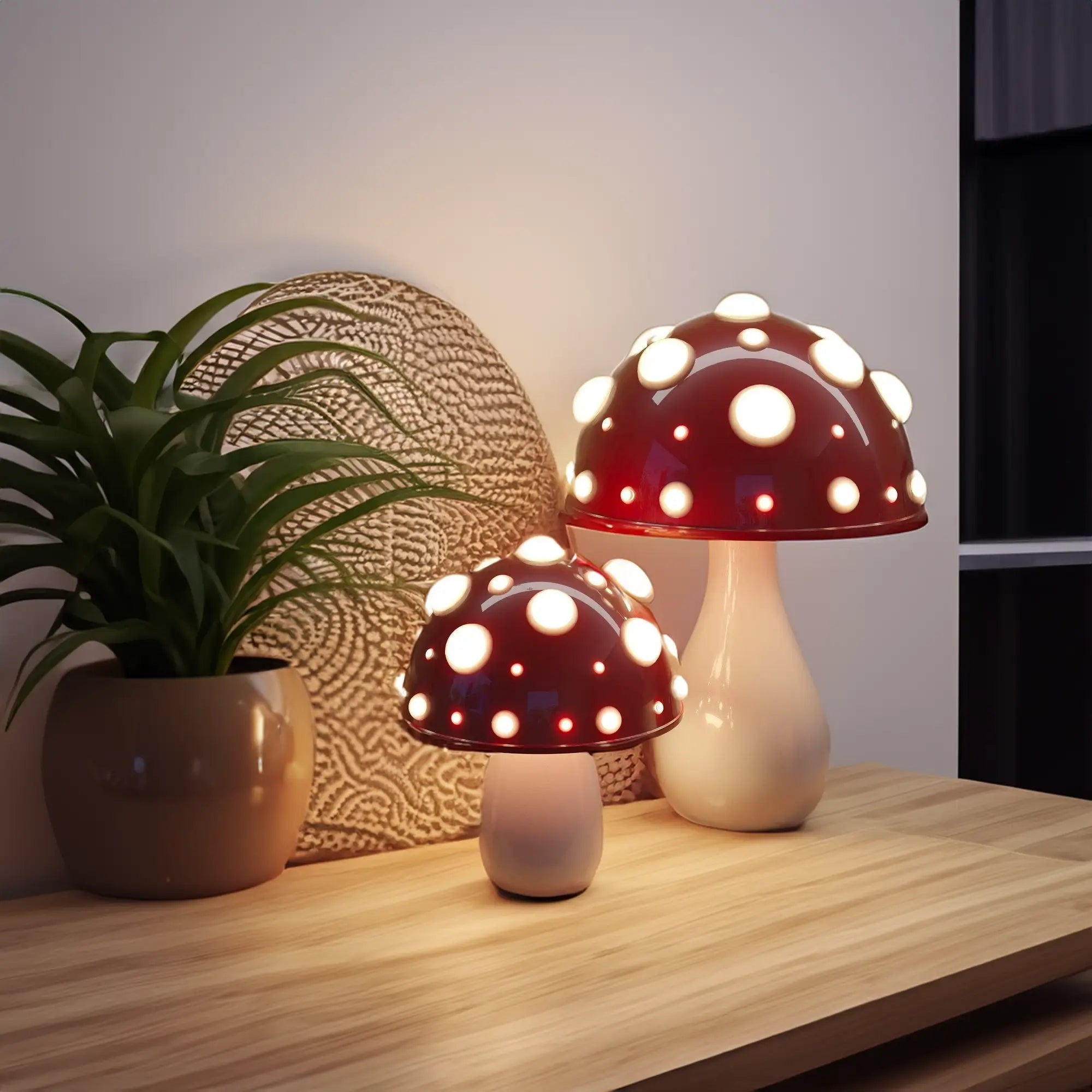 Mushroom Table Lamp for Warm Ambient Lighting