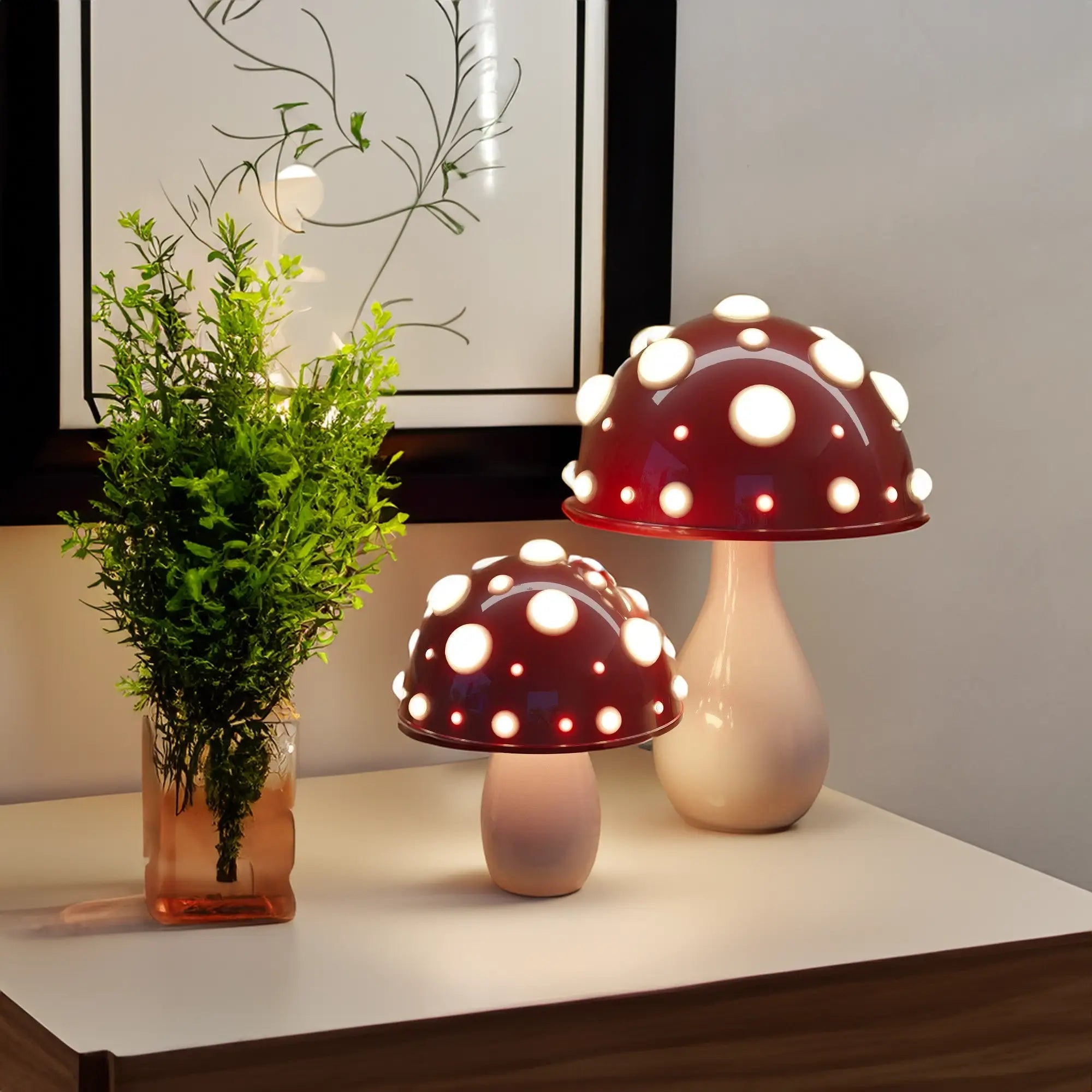 Mushroom Table Lamp for Warm Ambient Lighting