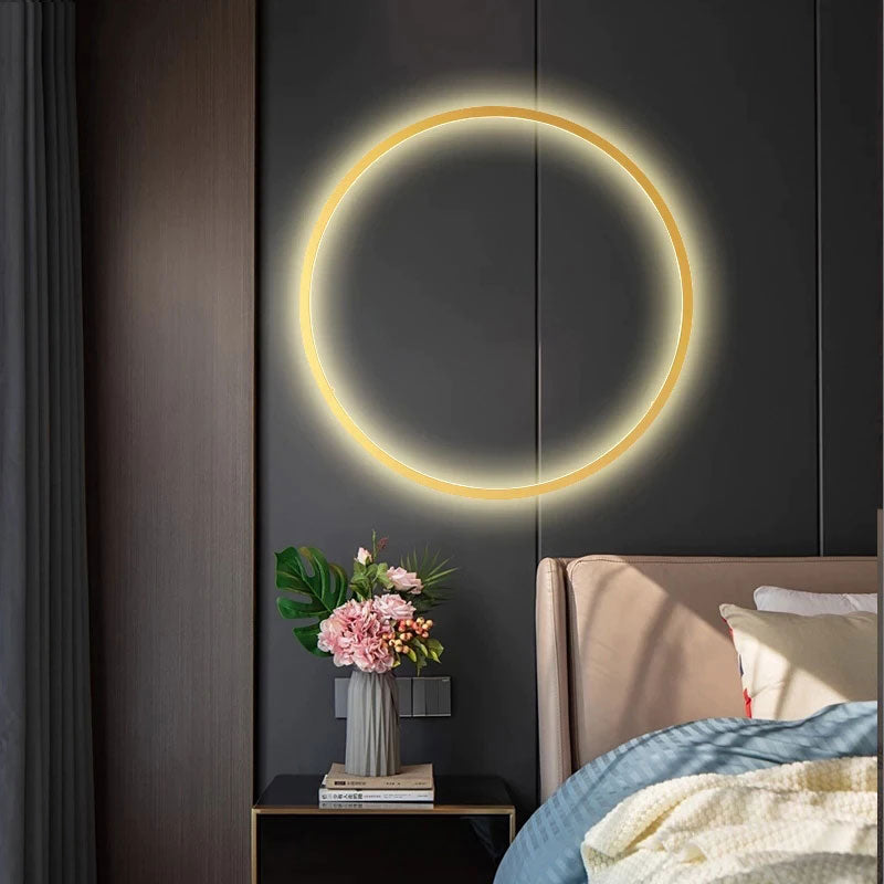 Circle Background LED Wall Light for Indoor Illumination