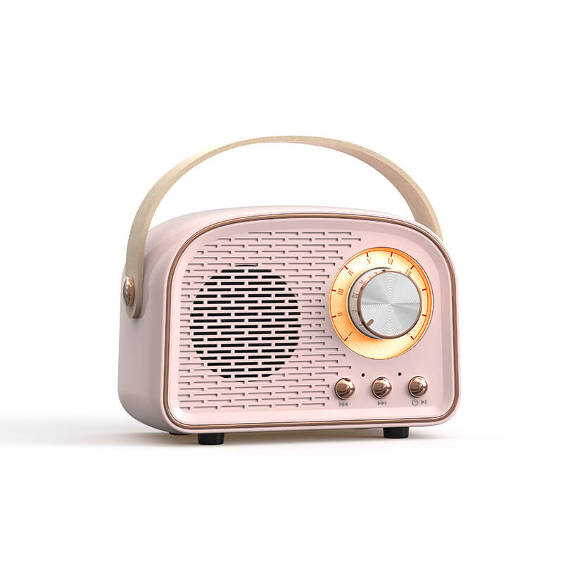 Retro Bluetooth Speaker with Vintage Radio Design