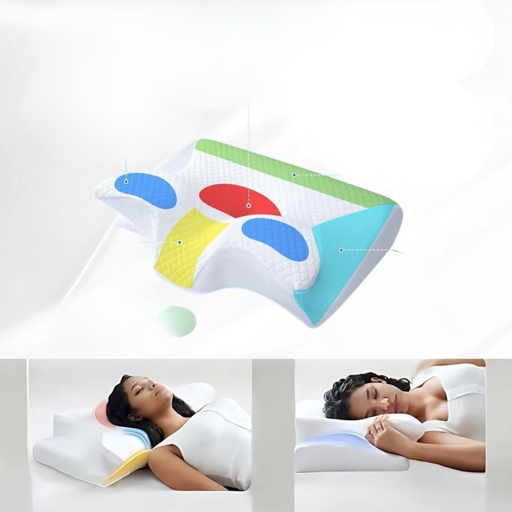 Ergonomic Orthopedic Pillow for Pain Free and Restful Sleep