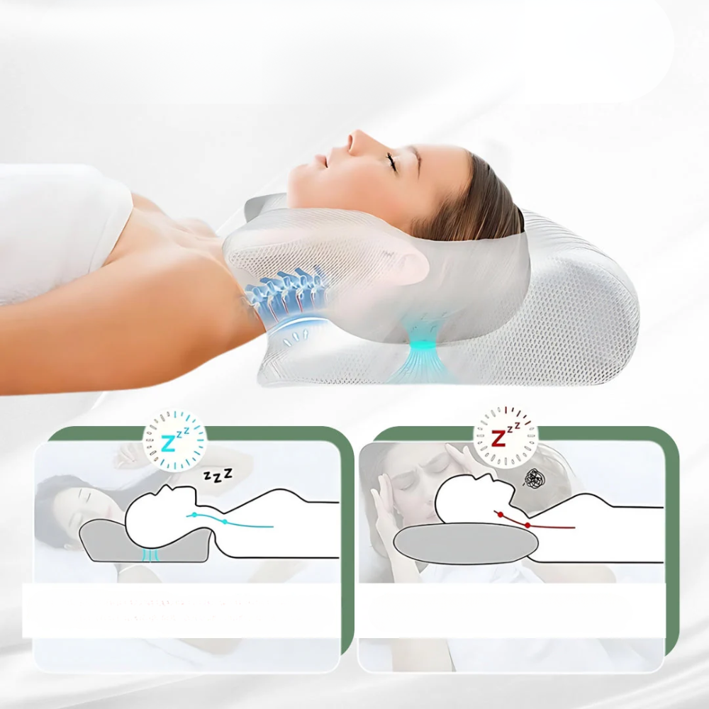 Ergonomic Orthopedic Pillow for Pain Free and Restful Sleep