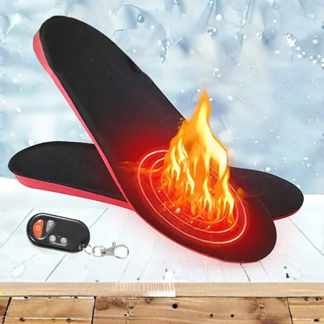 Wireless Heated Shoe Insoles with Rechargeable Battery